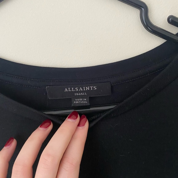 AllSaints Black Long Sleeve Shirt S - Picture 2 of 4